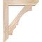 Ekena Millwork Balboa Slat Smooth Bracket w/ Offset Brace, Douglas Fir, 5 1/2"W x 24"D x 28"H BKT0604X24X28BOA06SDF - alternate 4